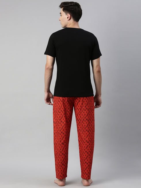 Black & Red Assorted Night Suit